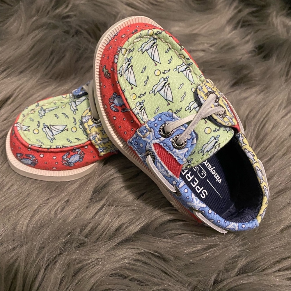 Sperry x Vineyard Vines Heritage Patchwork Slip On Boat Shoe 5Months